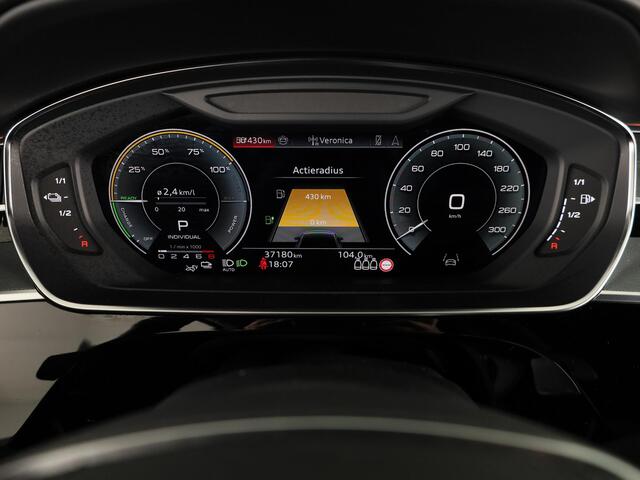 Audi A8 60 TFSI e quattro Lang 462 pk Tiptronic | Verlengde garantie | Navigatie | Panoramadak | Parkeersensoren (Park assist) | Rondomzicht camera | Stoelverwarming/ventilatie/massage v/a | B&O Soundsystem |