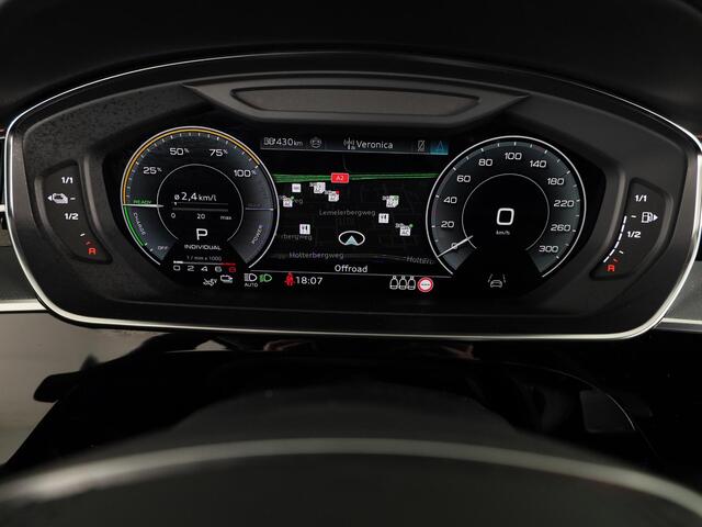 Audi A8 60 TFSI e quattro Lang 462 pk Tiptronic | Verlengde garantie | Navigatie | Panoramadak | Parkeersensoren (Park assist) | Rondomzicht camera | Stoelverwarming/ventilatie/massage v/a | B&O Soundsystem |