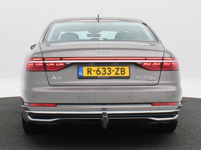 Audi A8 60 TFSi e quattro 463 Pk Automaat | Trekhaak | Stoelverwarming | Adaptive Cruise | Bang & Olufsen | Elektrische Stoelen | 360° Camera | CarPlay | 20 Inch