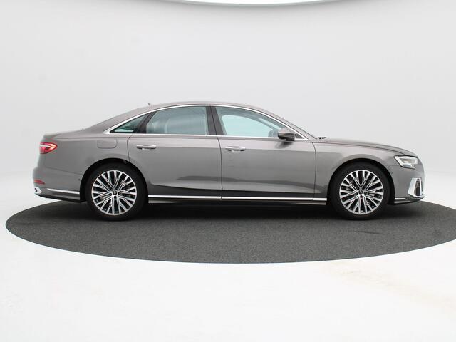 Audi A8 60 TFSi e quattro 463 Pk Automaat | Trekhaak | Stoelverwarming | Adaptive Cruise | Bang & Olufsen | Elektrische Stoelen | 360° Camera | CarPlay | 20 Inch