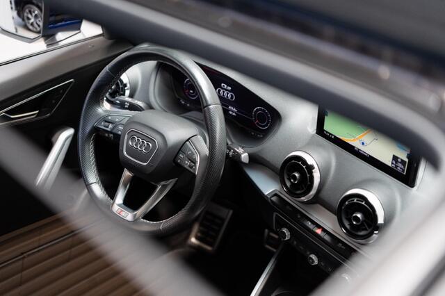 Audi Q2 35 TFSI 150 PK S-Line Automaat, Ad.cruise, Panodak, 1/2 leder, Keyless, Trekh, Dealeronderhouden