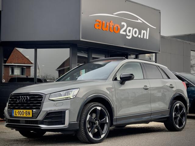 Audi Q2 1.4 TFSI AUT7 S-LINE PANODAK BLACK EDITION VOL-LEDER 19 INCH-LMV NAVI LED PDC