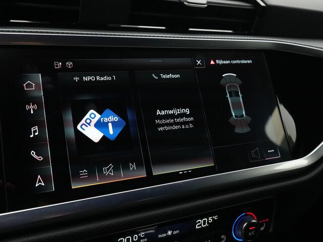 Audi Q3 Sportback 45 TFSI e 245 pk S-tronic S Edition | Panoramadak | Stoelverwarming | Cruise control | Side assist | Sportstoelen | 19 inch