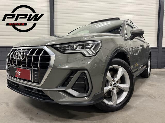 Audi Q3 45 TFSI e S-Line 68DKM/PANO/TREKHAAK/MATRIX/ACC/360CAMERA/SFEER/CARPLAY/KEYLESS/MEMORY/19"/PRIVACY/TREKHAAK/CHRONOSGRAU/NET GROTE OH BEURT GEHAD BIJ AUDI/ABSOLUTE NIEUWSTAAT