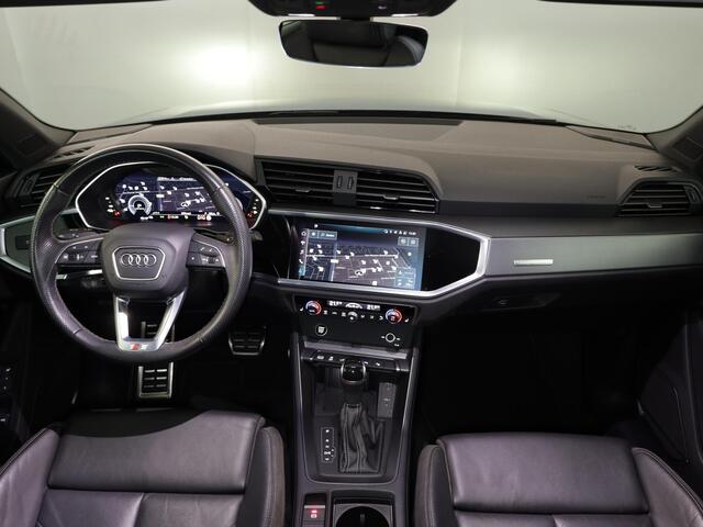 Audi Q3 45 TFSI e S edition 245 pk S-tronic | Navigatie | Parkeersensoren (Park assist) | Achteruitrijcamera | Adaptieve cruise control | Lederen bekleding | Elektr. voorstoelen | S-Line |
