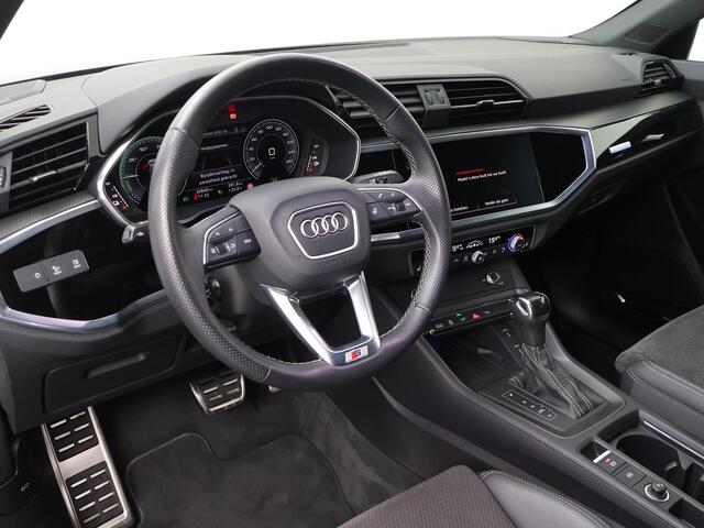 Audi Q3 Sportback 45 TFSI e S Edition | 245 PK | SoH 89% | Trekhaak | Panoramadak | 360 Graden camera's | LM 20" velgen | Sportstoelen |