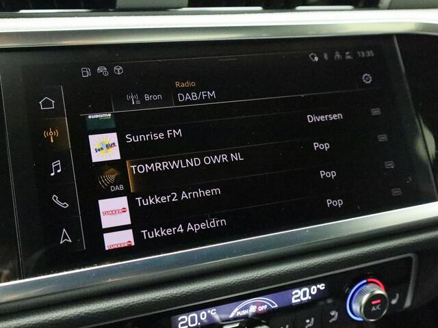 Audi Q3 35 TFSI/150PK S Line · Elektrische stoelen · Adaptive Cruise Control · Apple/Android Car Play · Stoelverwarming · Trekhaak · Leder/Alcantara ·Garantie tot september 2029 of 100.000km