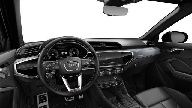 Audi Q3 45 TFSI e S edition Stoelenverwarming voor - Sportstoelen - Achterbank plus - Audi virtual cockpit plus - Parkeerhulp plus - Cruise control - Audi drive select - Automatisch bedienbare achterklep - Binnenspiegel automatisch dimmend -