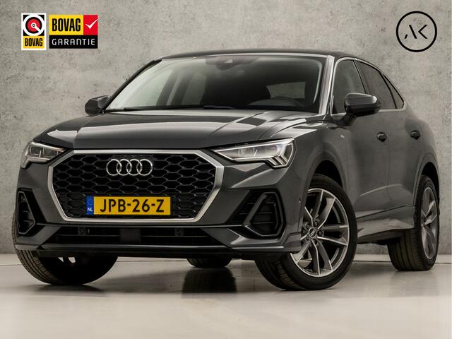 Audi Q3 Sportback 35 TFSI S-Line Sport 150Pk Automaat (2X S-LINE, APPLE CARPLAY, GROOT NAVI, LEDER, SFEERVERLICHTING, STOELVERWARMING, SPORTSTOELEN, ADAPTIVE CRUISE, GETINT GLAS, TREKHAAK, PLAT SPORTSTUUR, NIEUWSTAAT)