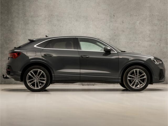 Audi Q3 Sportback 35 TFSI S-Line Sport 150Pk Automaat (2X S-LINE, APPLE CARPLAY, GROOT NAVI, LEDER, SFEERVERLICHTING, STOELVERWARMING, SPORTSTOELEN, ADAPTIVE CRUISE, GETINT GLAS, TREKHAAK, PLAT SPORTSTUUR, NIEUWSTAAT)