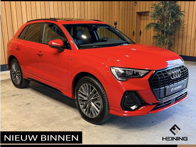 Audi Q3 45 TFSI e S edition. Pano. 2X S-Line. Apple-carplay. Blackline. 19 inch.