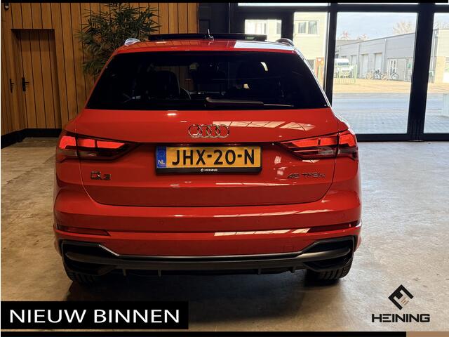 Audi Q3 45 TFSI e S edition. Pano. 2X S-Line. Apple-carplay. Blackline. 19 inch.