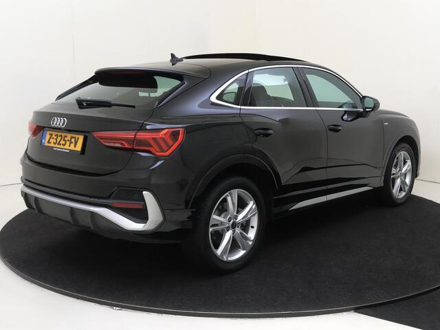 Audi Q3 Sportback 45 TFSI e S Edition | SoH 100% | Panoramadak | Achteruitrijcamera | Dodehoek detectie | Keyless | Cruise control | Lederen bekleding | Audi virtual cockpit | Stoelverwarming |