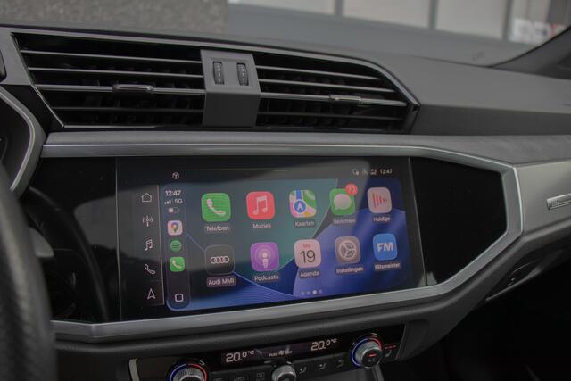 Audi Q3 Sportback 35 TFSI S Edition | S-Line | Black Line | BTW | Pano | 20 Inch Performance | Matrix LED | Virtual | Carplay | ACC | Climate | Stoelverwarming | Leder | DAB | Dealer Onderhouden | Garantie