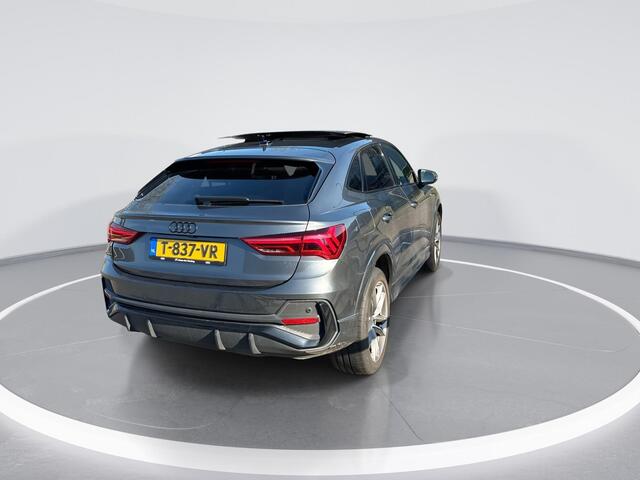 Audi Q3 Sportback 45 TFSI e 245pk S Edition · Panoramadak · Camera · Trekhaak wegklapbaar · Dodehoeksensor · Stoelverwarming · Apple/Android Car Play · Garantie t/m 21-06-2027 of 100.000km