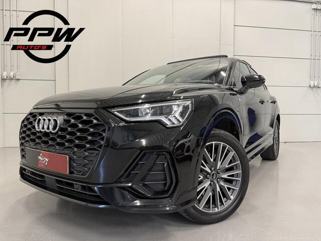 Audi Q3 Sportback 45 TFSI e S-Line PANO/TREKHAAK/SONOS/SFEER/CARPLAY/19"/ACC/MATRIX/VOL-LEER SPORT/BLACK-OPTIC/VOLLEDIG AUDI DEALER HISTORIE