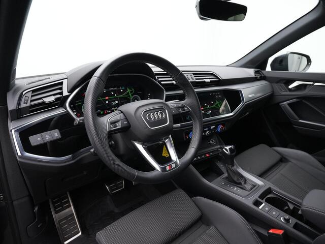 Audi Q3 Sportback 45 TFSI e 245 pk S-Line | Panoramadak | Trekhaak | Achteruitrijcamera | Elektrische achterklep | Adaptive Cruise | Stoelverwarming | Navigatie