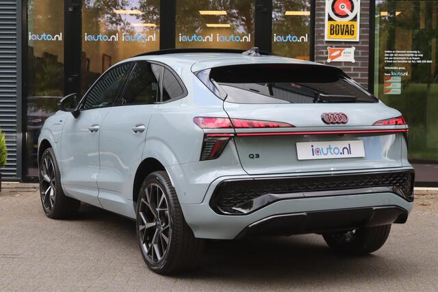 Audi Q3 Sportback 1.5 200kW e-hybrid S-Line Pano/Sonos/360/Tech Pro/Elek. stoelen+mem/Head-up/Keyless/20"/Trekhaak wegkl.