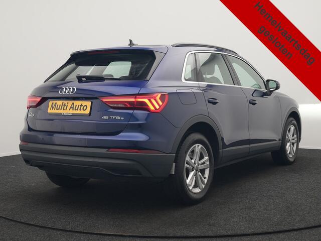 Audi Q3 45 TFSI e S-Line PHEV 245pk Dealer O.H Adaptive Cruise | Camera | Blis | S-line Interieur | Lederen Sportstoelen Verwarmd | Sportstuur | Navigatie | Virtual | DAB | 17"L.M |