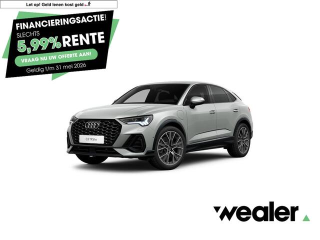 Audi Q3 Sportback 45 TFSI e Advanced Edition | 245 PK | SoH 89% | Matrix LED kpolampen | Area view 360 | 20" LM velgen | Adaptive cruise control |
