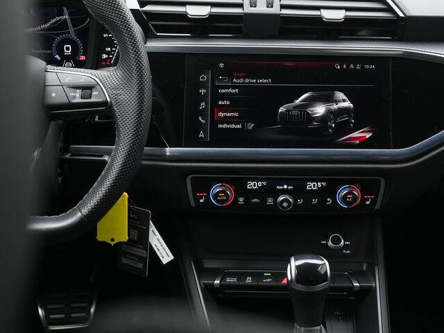Audi Q3 45 TFSI e 245 pk S-Line | Panoramadak | Leder/alcantara | Elektrische stoelen | Achteruitrijcamera | Elektrische achterklep | Stoelverwarming