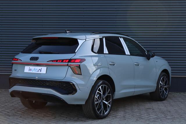 Audi Q3 1.5 200kW 272pk e-hybrid S-Line Pano/Leder/Tech Plus/Matrix LED/Camera/Elek-klep/Keyless/20"/ACC/Trekhaak wegkl.