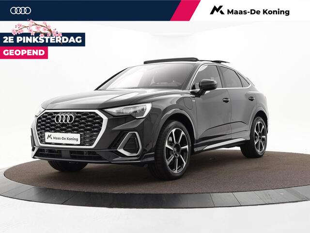 Audi Q3 Sportback 45 TFSIe 245pk S-tronic S Edition · Panoramadak · Elek. Achterklep · Dodehoek Detectie · Lederen Bekleding · Cruise Control · P-Sensoren · 19'' Inch ·