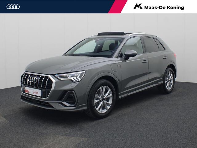 Audi Q3 45 TFSIe 180kW/245PK S Line · Panoramadak · Apple/Android Car Play · Camera + Parkeersensoren · Dodehoeksensoren · Drive select · Elektrische stoelverstelling ·
