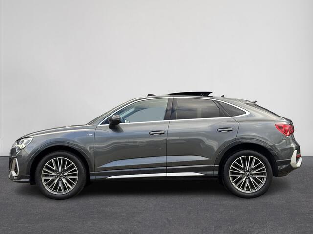 Audi Q3 Sportback 35 TFSI Automaat S Edition | 19" Lichtmetalen Velgen | Airco | Panorama-schuifdak | Audi sound system | Navigatie| Audi virtual cockpit | Lederen Bekleding | S Line exterieur( Vestiging - Vianen Tel: 0347-371248 )