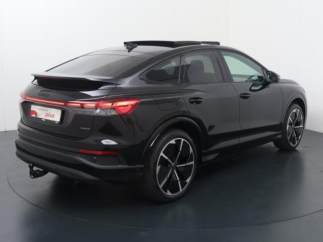 Audi Q4 Sportback e-tron 55 quattro Advanced edition 82 kWh | 340 PK | SoH 98% | Panoramadak | Trekhaak wegklapbaar | Warmtepomp | S line interieur | Fabrieksgarantie tot 01/2030 of 100.000KM |