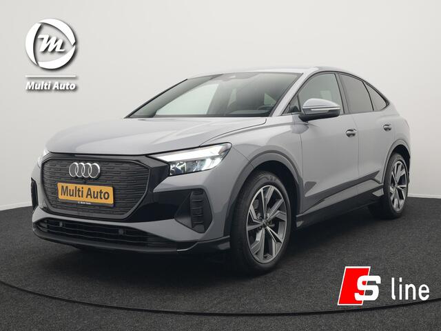 Audi Q4 Sportback e-tron 35 2 x S Line 170pk Dealer O.H INCL BTW | Lederen Sportstoelen | 20"L.M | Apple Carplay | Black Optic | Sfeerverlichting | Virtual |