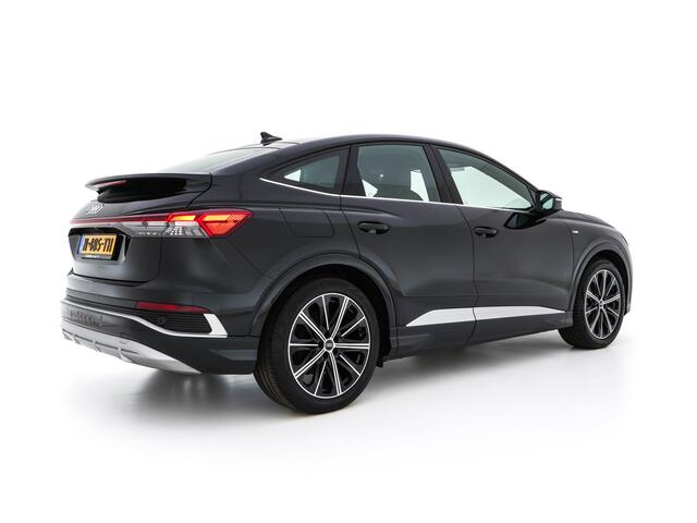 Audi Q4 Sportback e-tron 40 S edition 77 kWh [ 3-Fase ] (INCL-BTW) *HEAT-PUMP | LEATHER-FABRIC | MATRIX-LED | ADAPTIVE-CRUISE | AMBIENT-LIGHT | DIGI-COCKPIT | AUDI-SOUND | DAB+ | KEYLESS | SHIFT-PADDLES | CAMERA | HEATED-SPORTSEATS | 20''ALU*