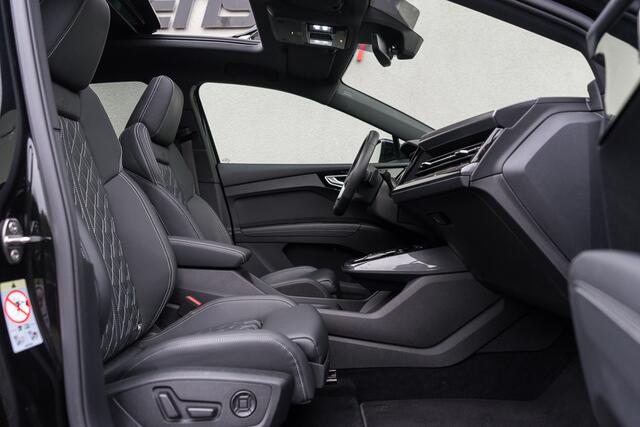 Audi Q4 Sportback e-tron 40 / 2x S-line/ Sonos/ Head-Up Display /Ruit-lederen bekleding/ Adaptive Cruise Control/ Panoramadak/ 150kW (204PK)