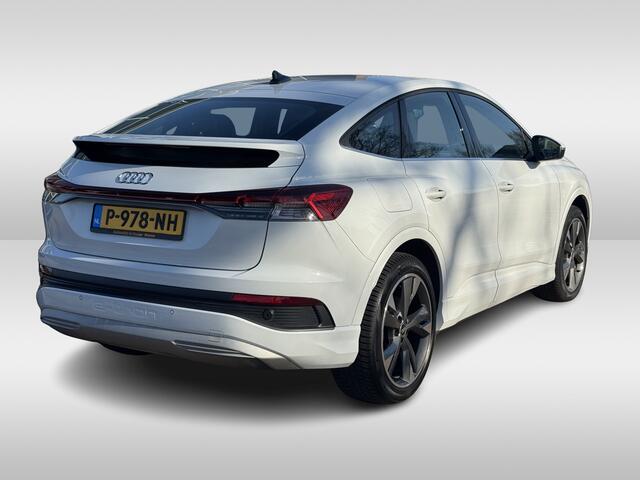 Audi Q4 Sportback e-tron 40 Launch edition Advanced 77 kWh / SOH 93,8% / CarPlay / Matrix LED / Sportstoelen / Sonos Audio / Virtual Cockpit / Parkeerhulp V+A / Intr.voorverwarming / Stoelverwarming / DAB / Cruise Control