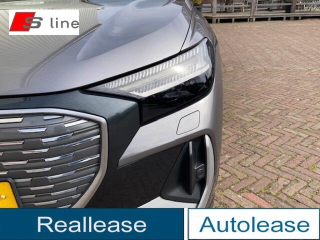 Audi Q4 Sportback Q4 40 S-line 1e eig 204 Pk 82 kWh Elektr Schuifdak leder HUD SOH 95,32 RS 21 Velgen SONOS