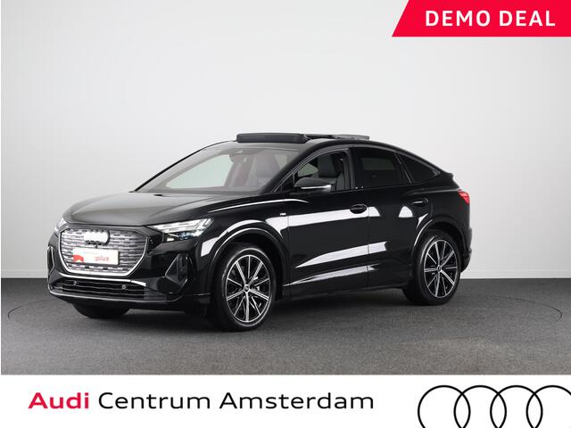 Audi Q4 Sportback e-tron 45 quattro S Edition 82 kWh 286pk | Panoramadak | lederen bekleding | SONOS premium Audio | Parkeercamera|