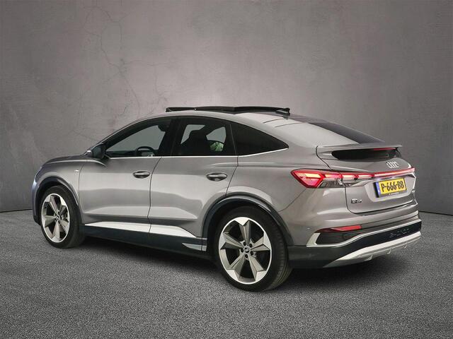 Audi Q4 Sportback e-tron 50 quattro S edition 77 kWh | Adaptive Cruise | Camera | Matrix | Warmtepomp | Panorama Dak | Head-up | Keyless | Veiligheids-pakket | Assistentie pakket | Navigati-pakket | Comfort plus-pakket | Interieur-pakket |