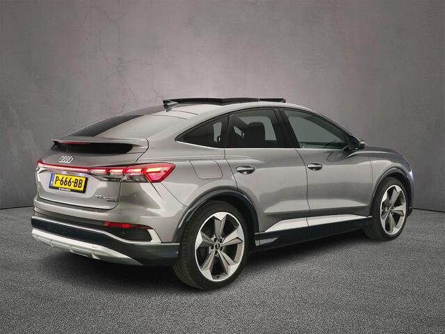 Audi Q4 Sportback e-tron 50 quattro S edition 77 kWh | Adaptive Cruise | Camera | Matrix | Warmtepomp | Panorama Dak | Head-up | Keyless | Veiligheids-pakket | Assistentie pakket | Navigati-pakket | Comfort plus-pakket | Interieur-pakket |