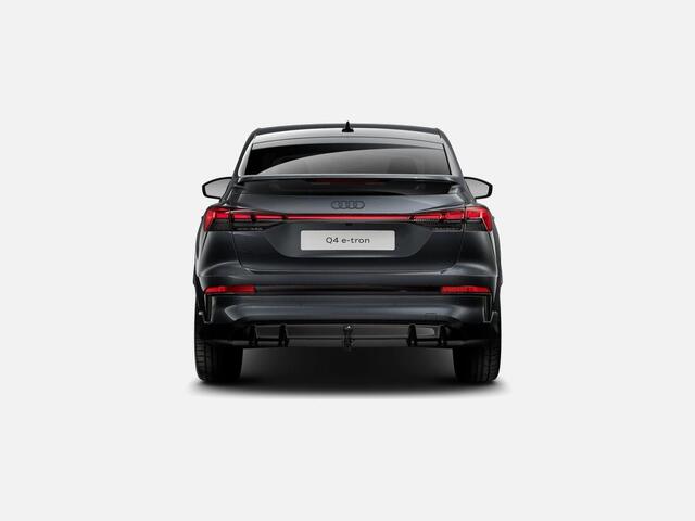 Audi Q4 Sportback e-tron S edition performance 286 PK · Trekhaak elek. wegklapbaar · Exterieurpakket zwart · Lendensteunen