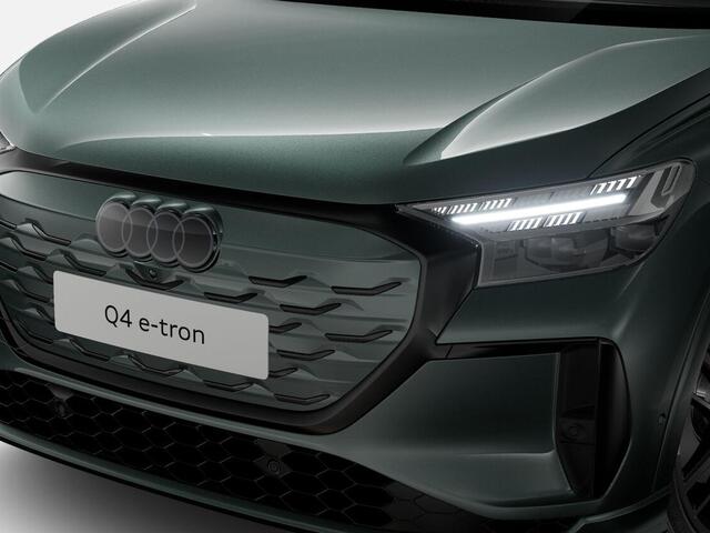 Audi Q4 Sportback e-tron S edition performance 286 PK · Lederen bekleding · Tech plus · MMi experience pro · Glazen panoramadak