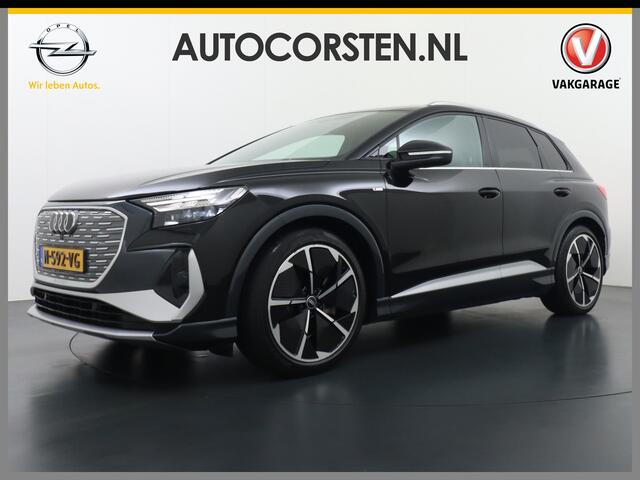 Audi Q4 e-tron 50 Quattro 77kWh S-Line Competition 300pk Sonos®-Audio Pano-dak Leer Warmtepomp Adaptive-Cruise Matrix-Led 21" Head-Up-Display Launch Edition Sport Stoelen Virtual-Cockpit Apple Carplay Android Auto Assistentie Pack Comfort-plus Pack Dynamic Pack Interieu