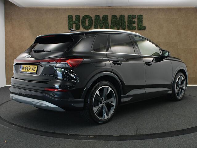 Audi Q4 e-tron 40 Launch Edition 77 kWh - SOH 92% - DODEHOEKDETECTIE - NAVIGATIESYSTEEM FULL-MAP - ELEKTRISCHE ACHTERKLEP - ACHTERUITRIJCAMERA - CLIMATE CONTROL - HEAD-UP DISPLAY - VOORSTOELEN VERWARMD - PARKEERSENSOREN ACHTER