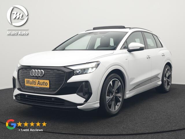 Audi Q4 e-tron 35 2X S Line 55 kWh 170pk Dealer O.H | Panoramadak | Sportstoelen Verwarmd | Black Optic | 20"L.M | Virtual | Lane Assist |