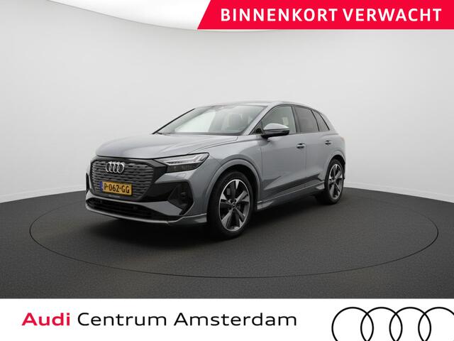 Audi Q4 e-tron 40 Launch edition S Competition 77 kWh 204 pk | Navigatie | Warmtepomp | Parkeersensoren | Achteruitrijcamera | Stoelverwarming | S-Line |