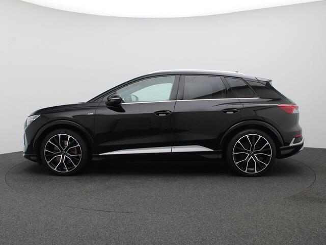 Audi Q4 e-tron 40 S edition 77 kWh 204PK Aut. SOH 96%, Warmtepomp, Dynamic Chassis, Adaptieve Cruise Controle, Matrix LED-Verlichting, 20" LM Velgen, Stoelverwarming, Elektr. Achterklep