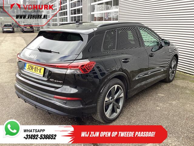 Audi Q4 e-tron 40 77kWh 523 km WLTP S-Line/ Pano/ Keyless/ Virtual Cockpit/ Leder/ Stoelverw./ Elek.Klep/ 20" LMV/ Climate/ PDC