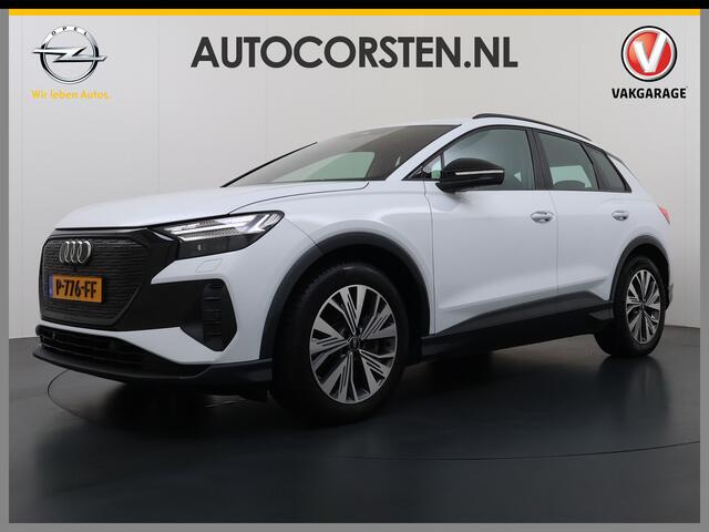 Audi Q4 e-tron 50 Quattro 300pk BOMVOL 82kWh SOH 95% Leer Warmtepomp SONOS®-Hifi Navi Camera Adap.Cruise Elek.Stoelen+Memory+Verwarming Apple Carplay Android Auto Head-Up Pdc Launch Ed. Advanced Plus DAB Matrix LED Lmv ¤ 76.000 nieuw 1e Eigenaar Origineel Nederlandse A