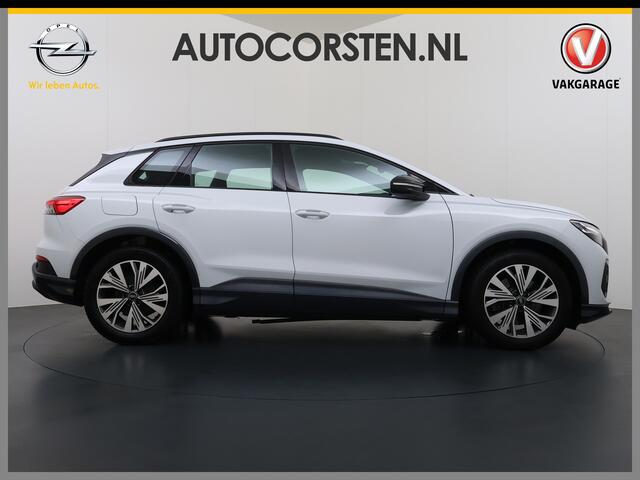 Audi Q4 e-tron 50 Quattro 300pk BOMVOL 82kWh SOH 95% Leer Warmtepomp SONOS®-Hifi Navi Camera Adap.Cruise Elek.Stoelen+Memory+Verwarming Apple Carplay Android Auto Head-Up Pdc Launch Ed. Advanced Plus DAB Matrix LED Lmv ¤ 76.000 nieuw 1e Eigenaar Origineel Nederlandse A
