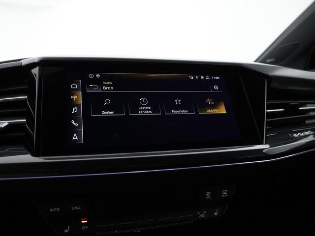 Audi Q4 e-tron 40 204pk S Competition 77 kWh · SOH 91% · Camera · Matrix LED · Sonos Sound · Optiekpakket Zwart · Stoelverwarming ·