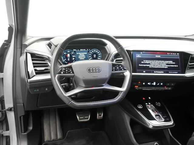 Audi Q4 e-tron 40 S-LINE 82 kWh (150kW/204pk) ** LED, NAVI+, KEYLESS, ADAPT. CRUISE, 20-inch LMV ** 1e EIG - 32K onder NP - UNFALLFREI ** ** INFORMEER OOK NAAR ONZE AANTREKKELIJKE FINANCIAL-LEASE TARIEVEN **
